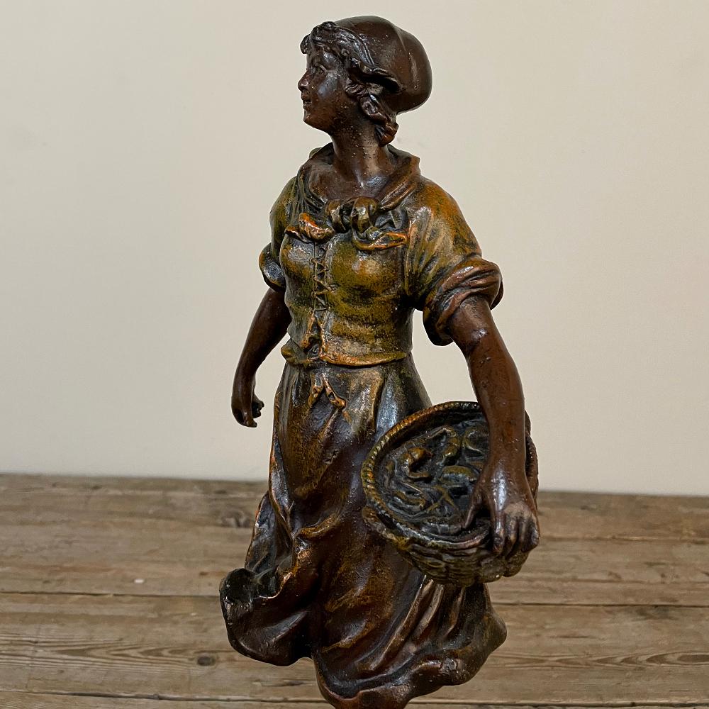19th Century French Belle Epoque Statue by Victor Rousseau For Sale 3