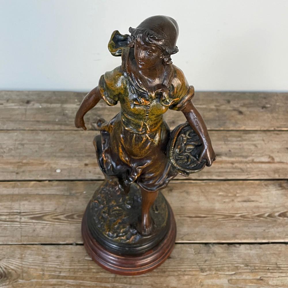 19th Century French Belle Epoque Statue by Victor Rousseau For Sale 4