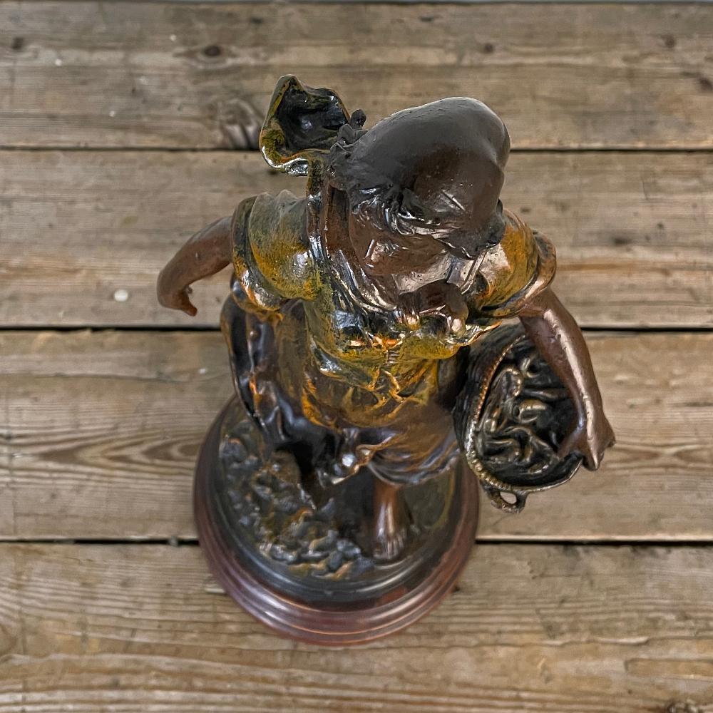Estatua French Belle Epoque del siglo XIX de Victor Rousseau en venta 5