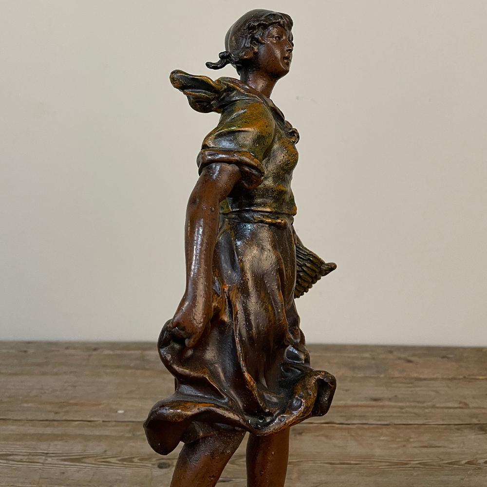 Statue French Belle Epoque du 19ème siècle par Victor Rousseau Bon état - En vente à Dallas, TX