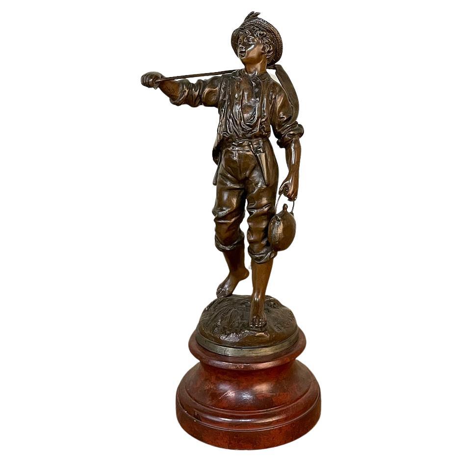 19th Century French Belle Epoque Statue by Victor Rousseau For Sale