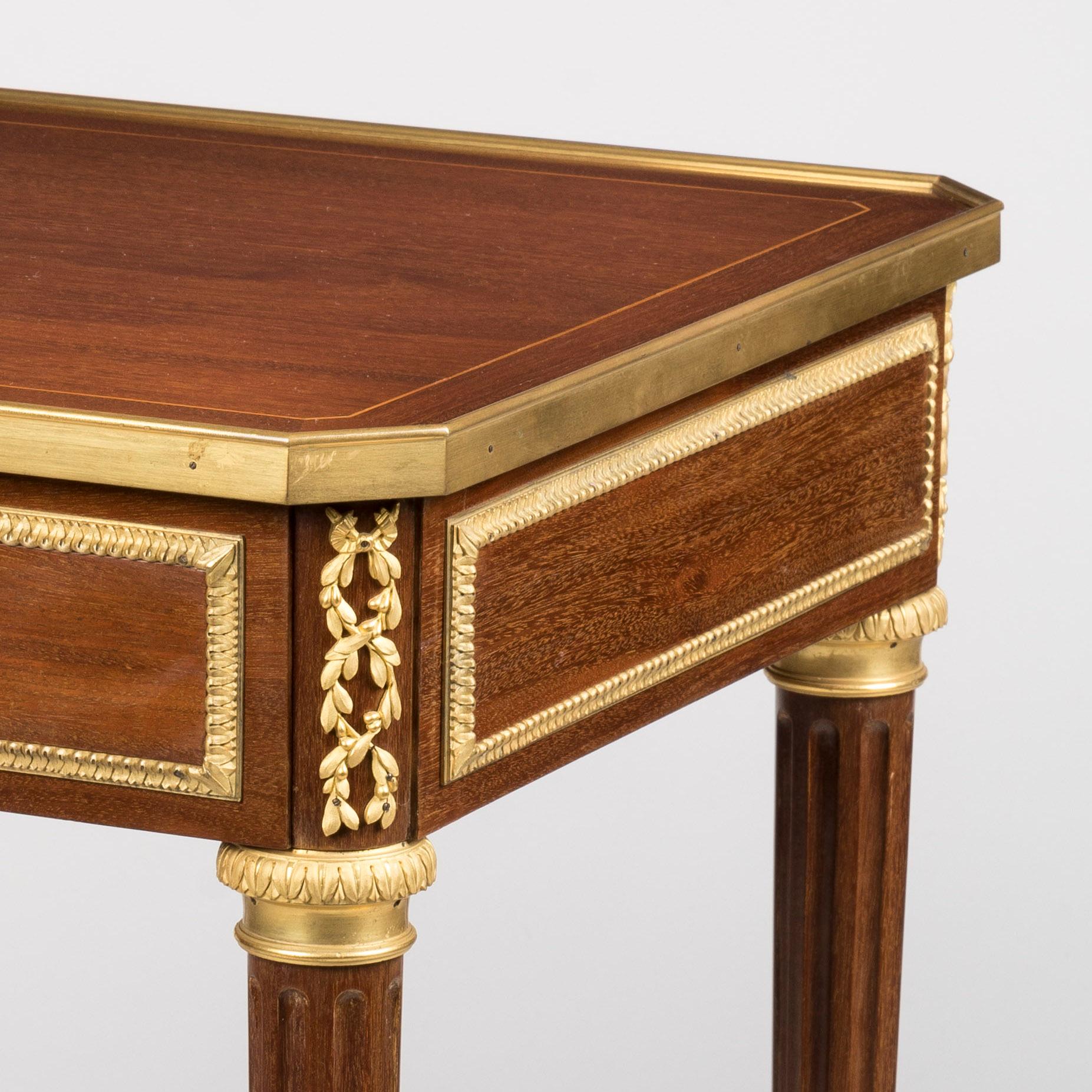 Ormolu 19th Century French Belle Époque Table in the Louis XVI Style by Lexcellent For Sale
