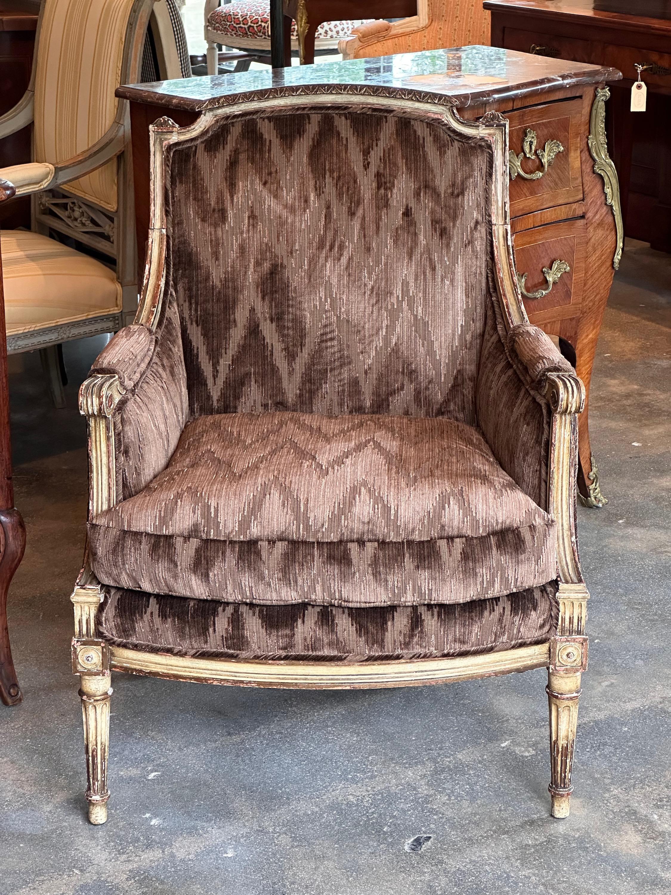 19th Century French Bergere Chair For Sale 1