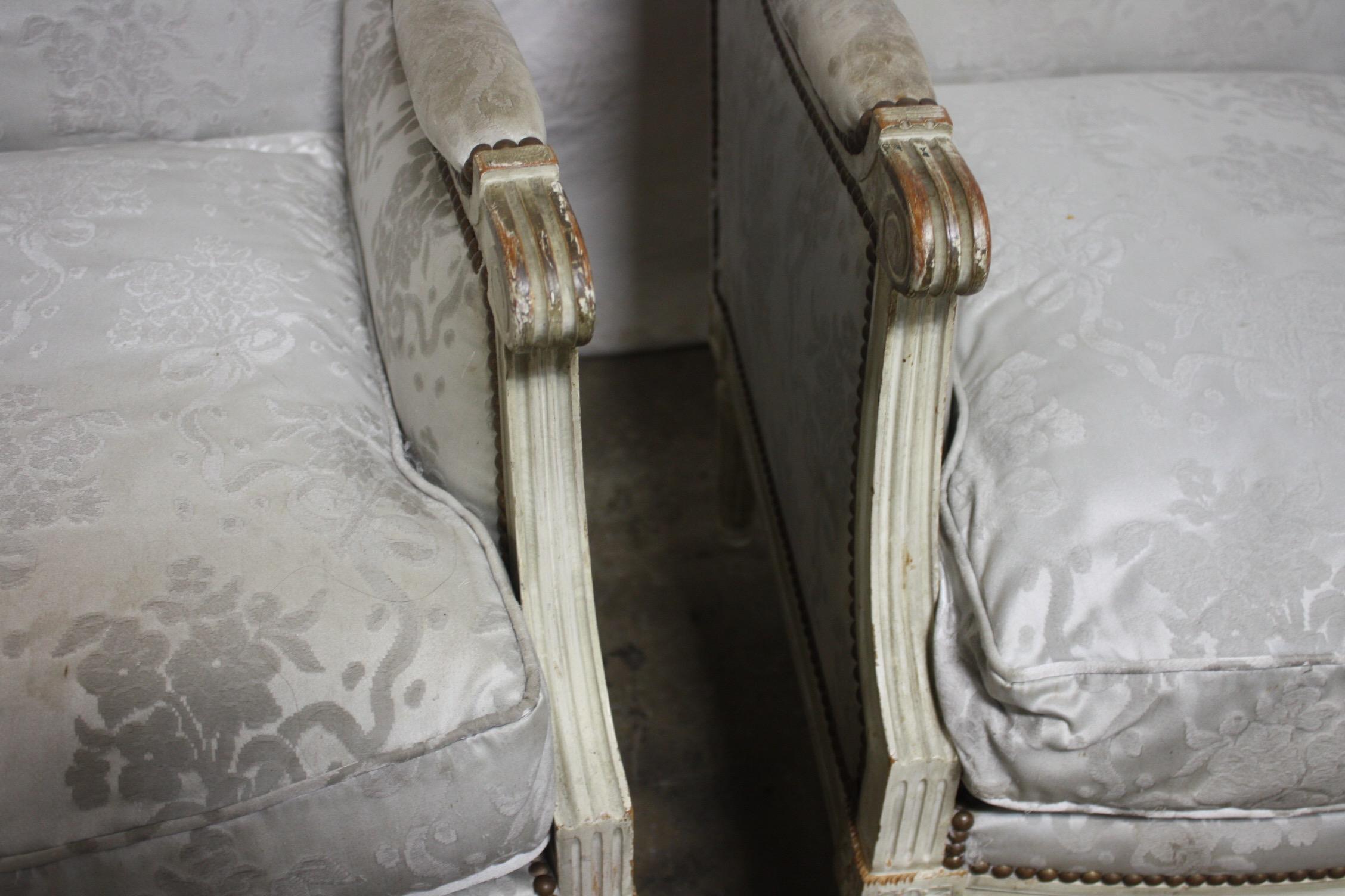 19th Century French Bergère Chairs 5