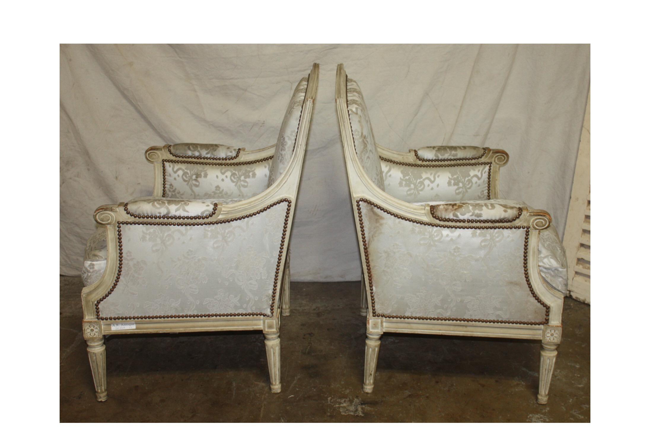 19th Century French Bergère Chairs 1