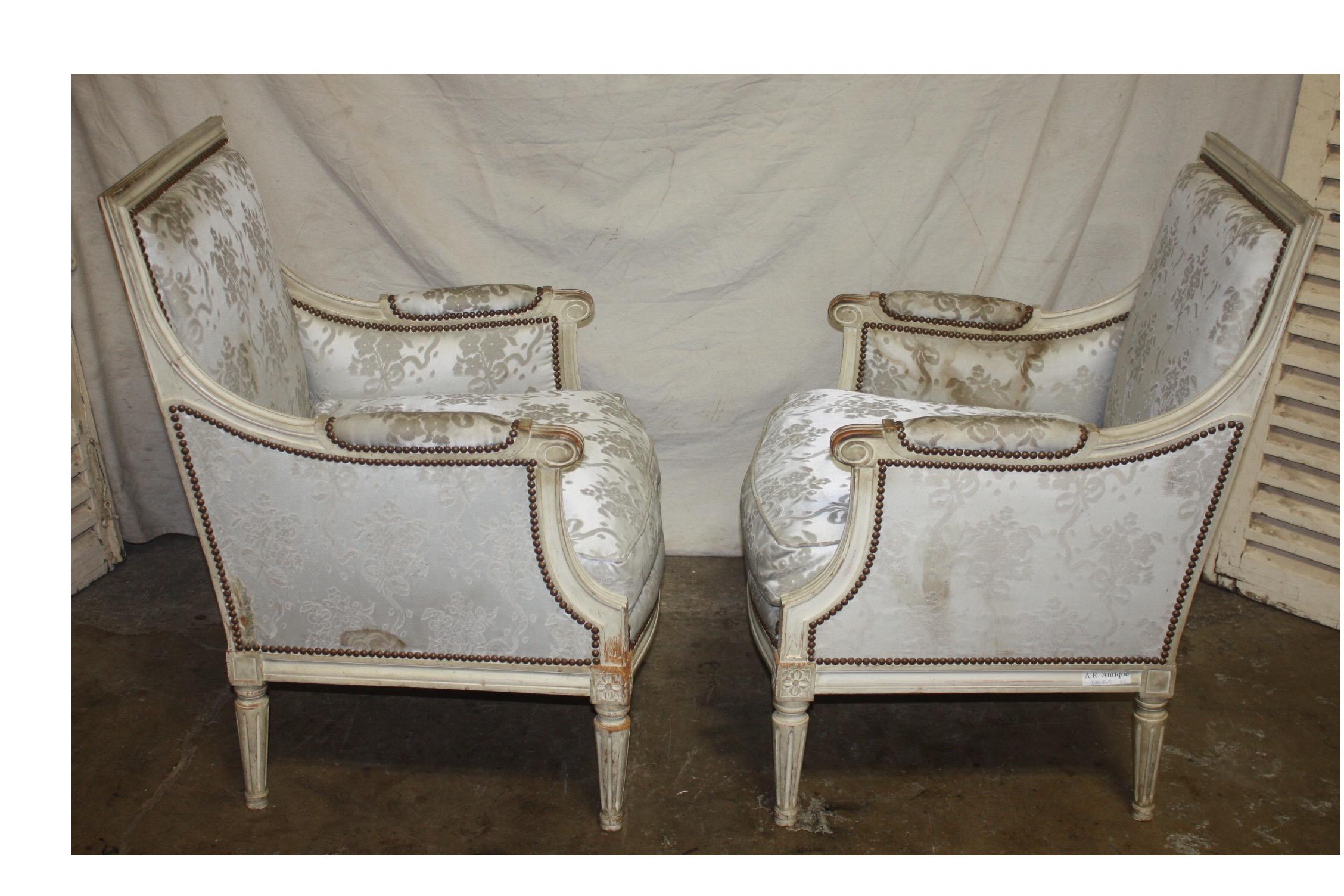 19th Century French Bergère Chairs 2