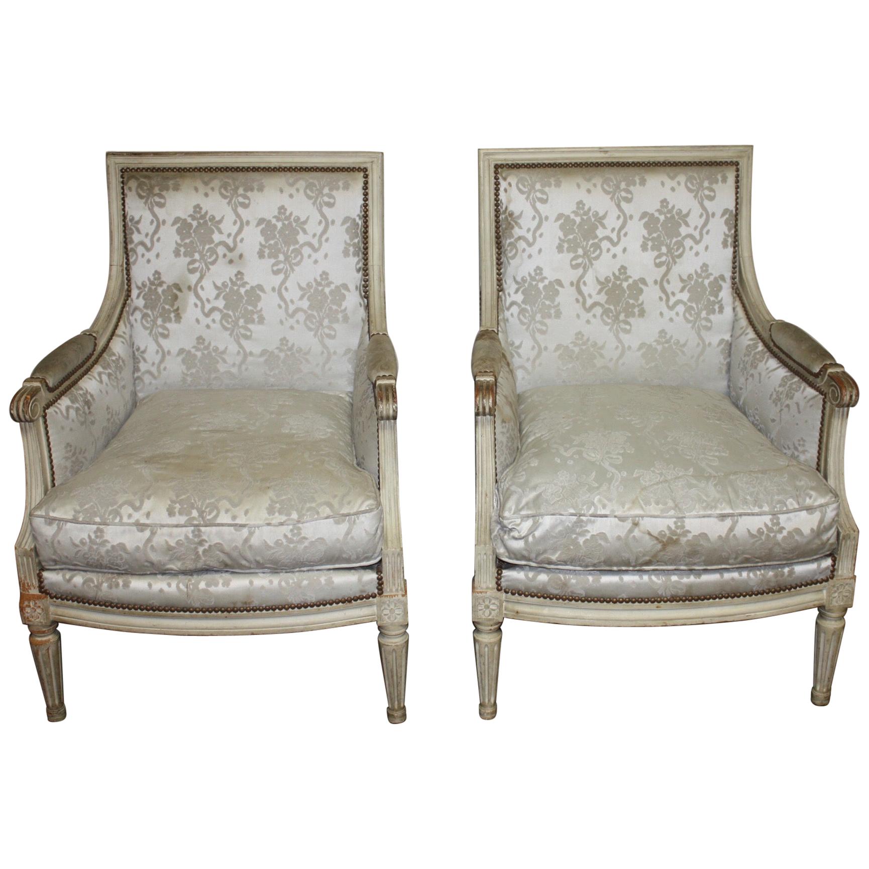 19th Century French Bergère Chairs