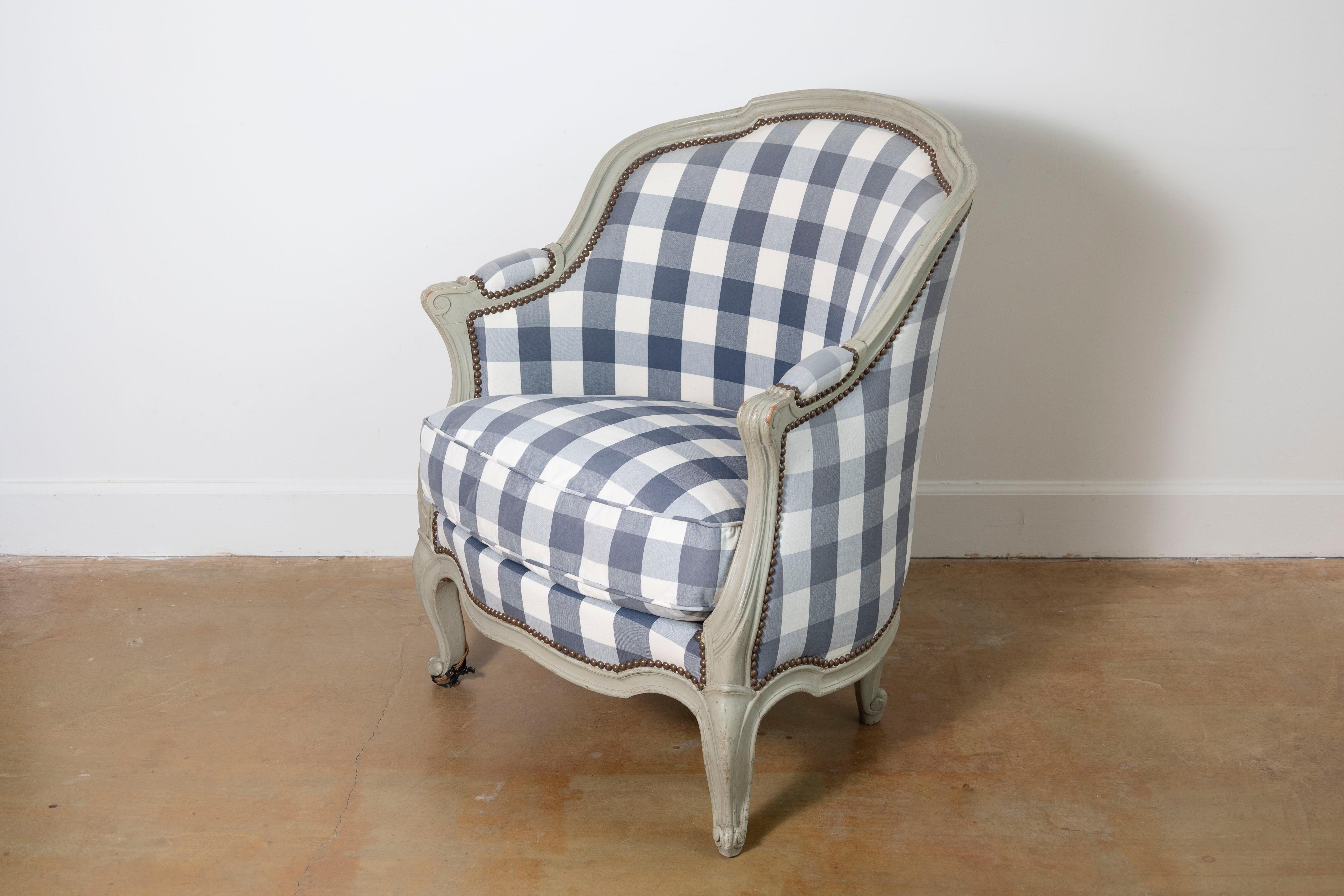 Louis XV 19th Century French Bergere For Sale