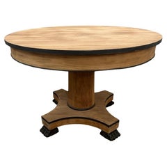 19th Century French Biedermeier Pedestal Table