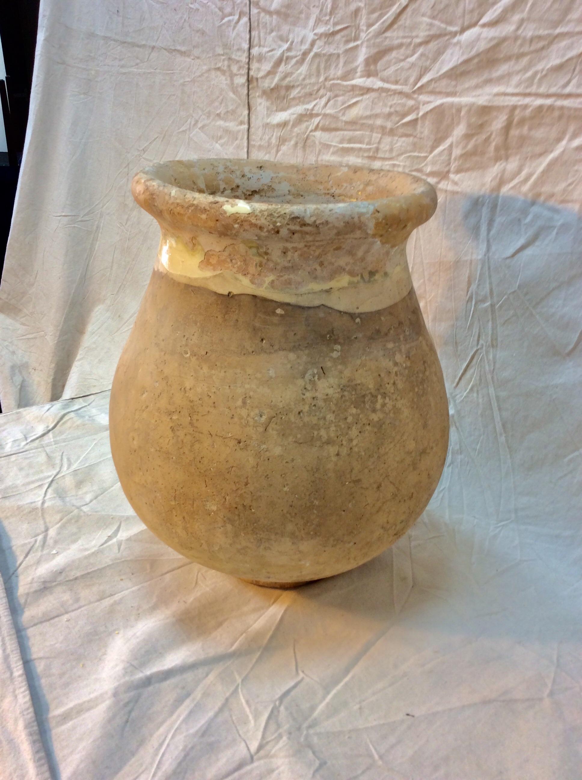 19th Century French Biot Pot Olive Jar In Good Condition In Burton, TX