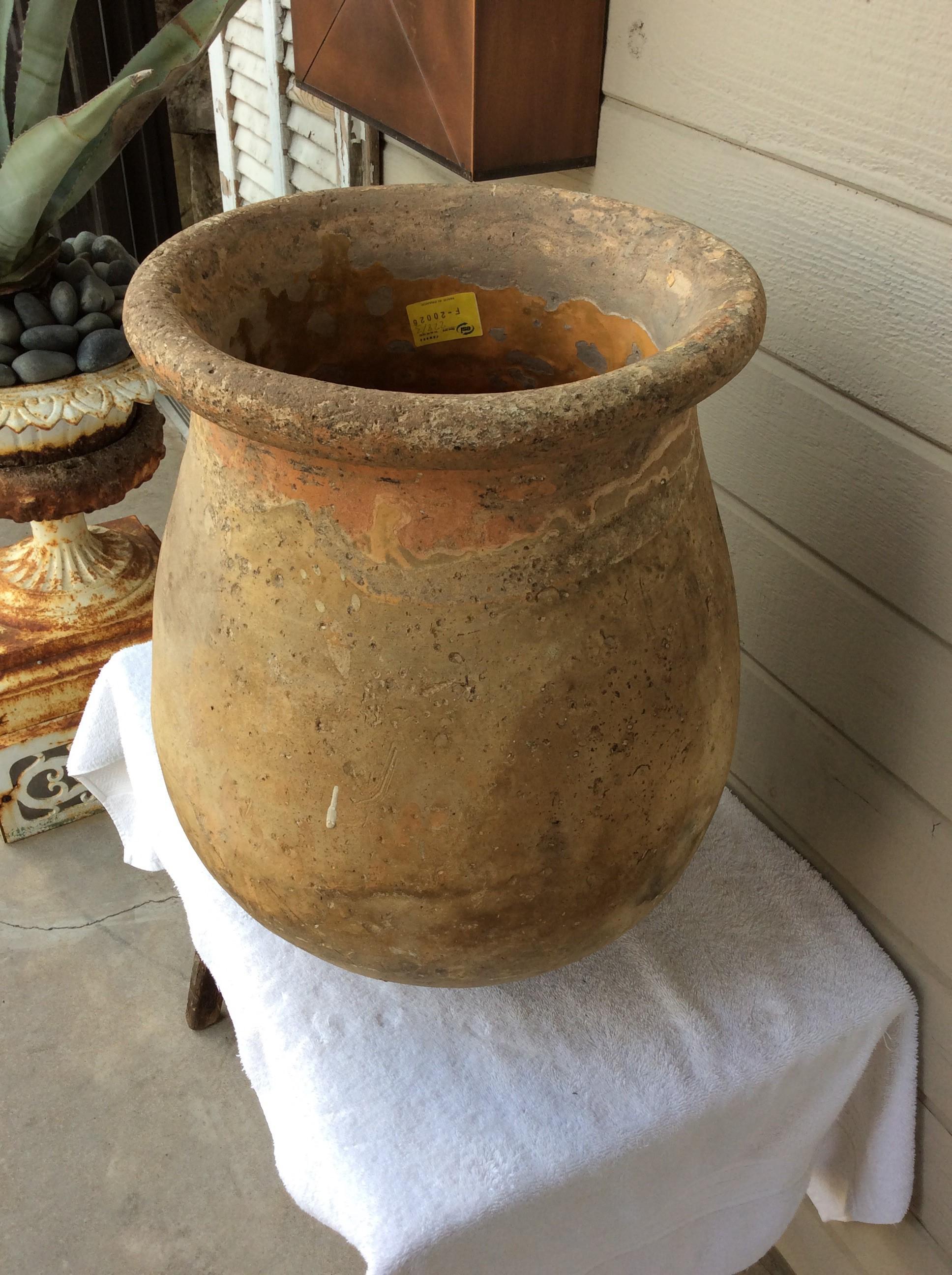 19th Century French Biot Pot Olive Jar In Good Condition In Burton, TX
