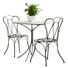 Used 19th Century French Bistro Set