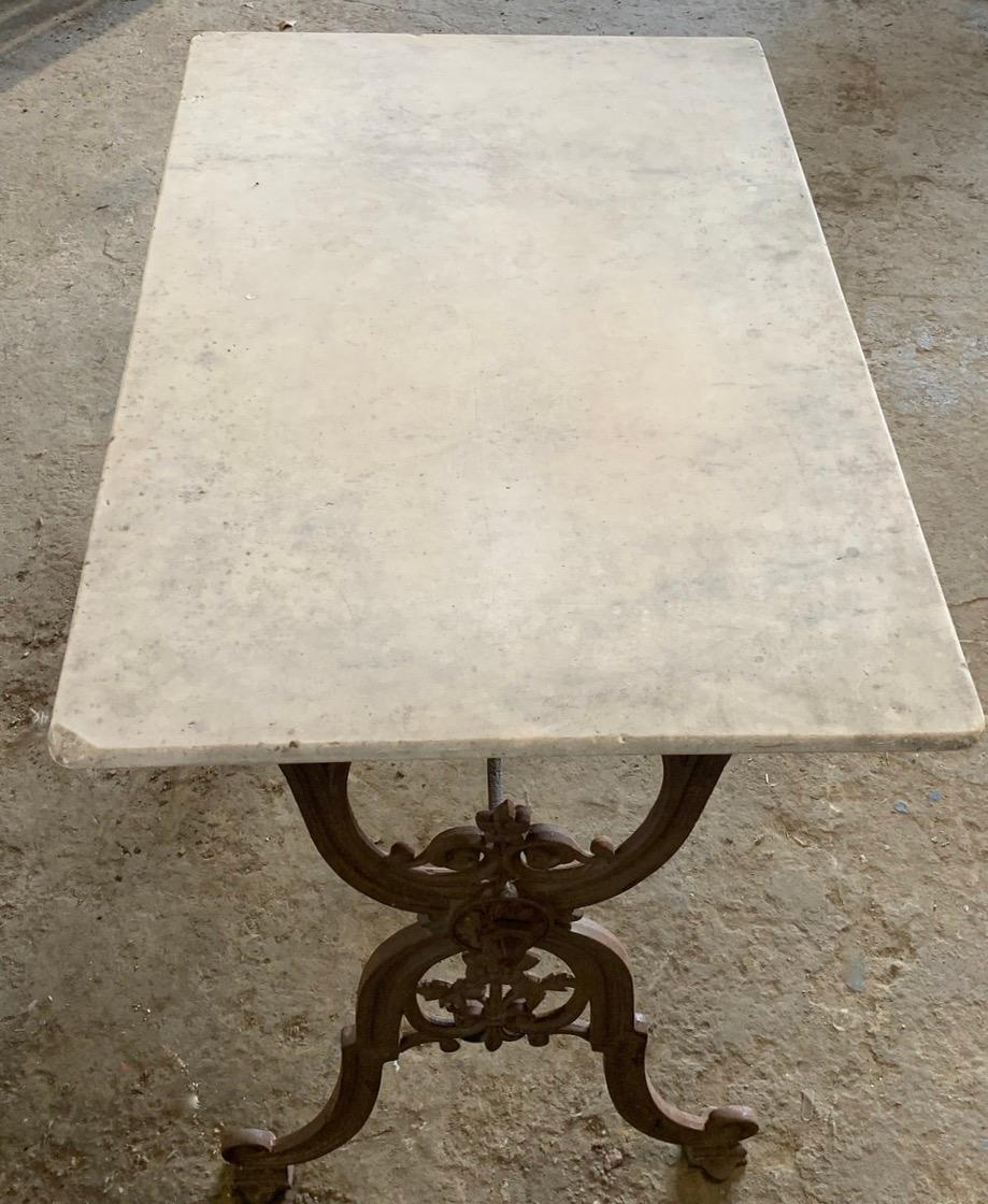 Cast 19th Century French Bistro Table For Sale