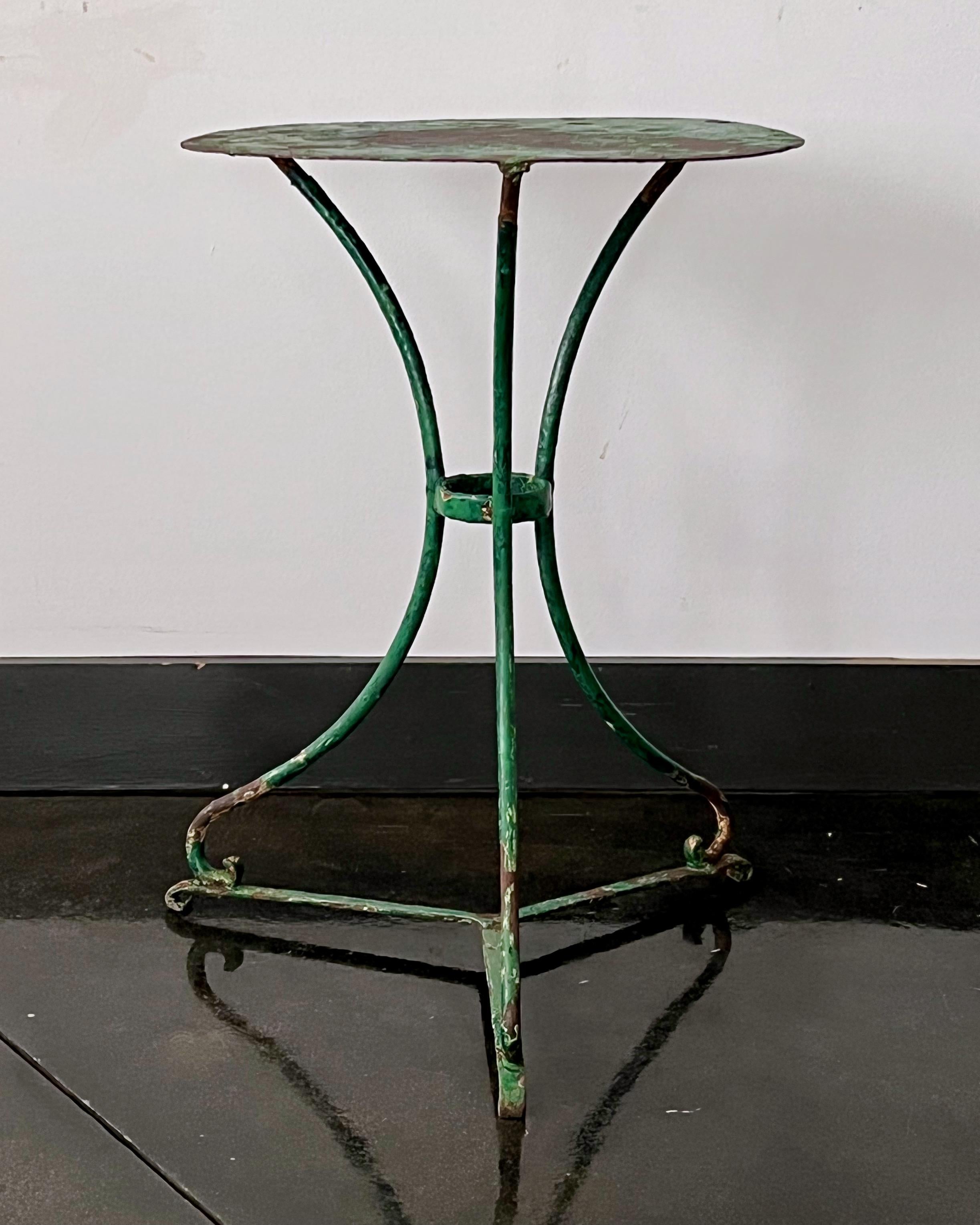 Hand-Crafted 19th Century French Bistro Table For Sale