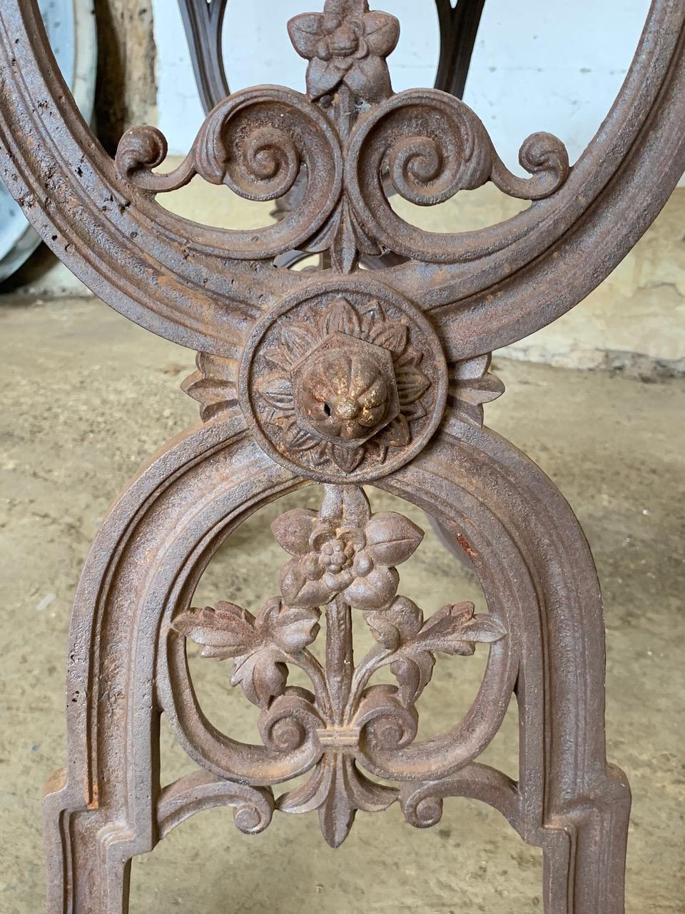 Iron 19th Century French Bistro Table For Sale