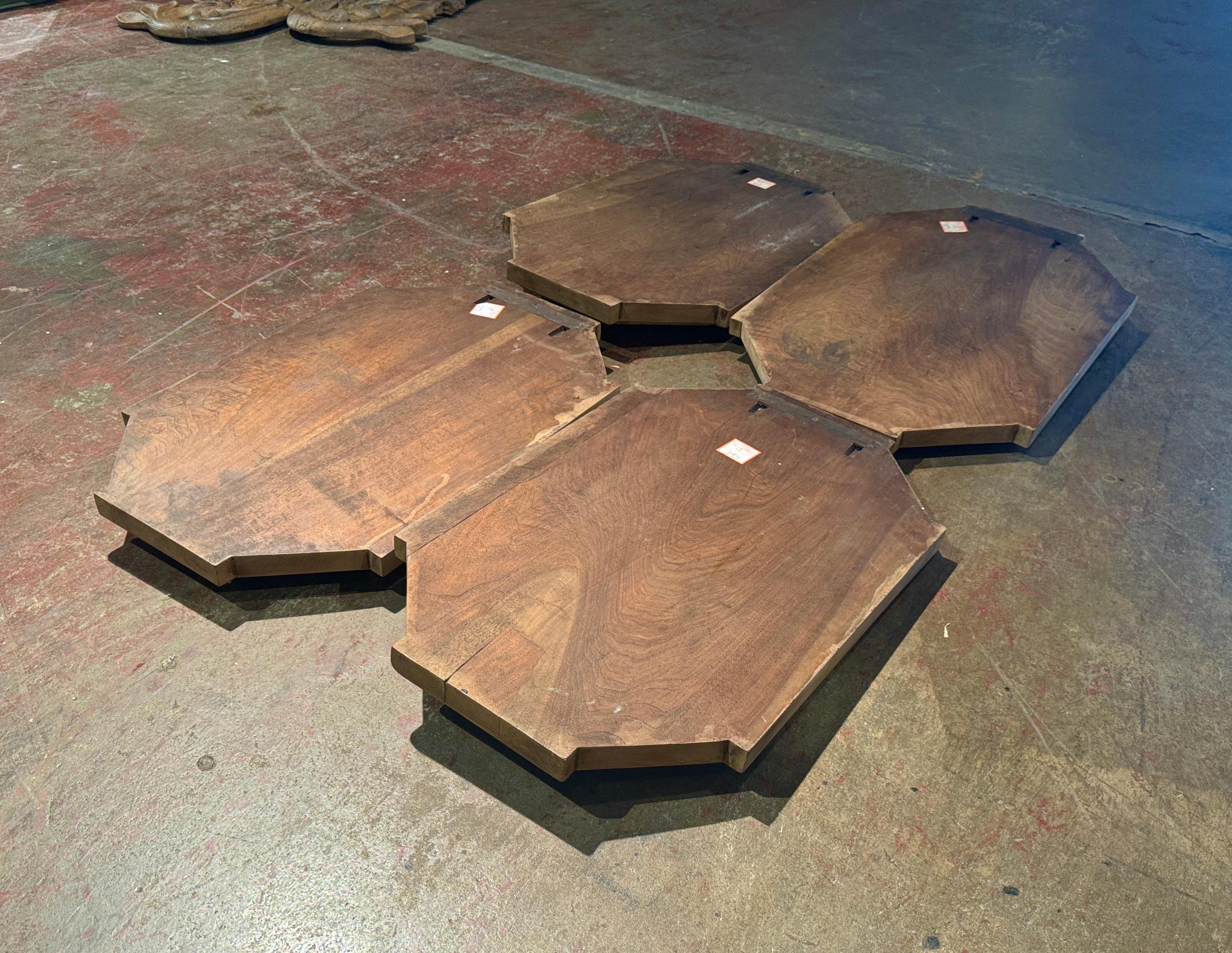 Juego de 4 esculturas de caza talladas en la Selva Negra francesa del siglo XIX en venta 4