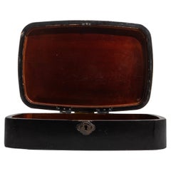 19th Century French Black Lacquered Box