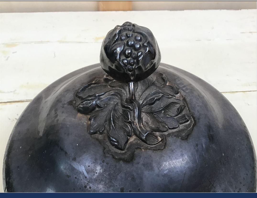 19th Century French Black Metal Table Cloches, 1890s In Good Condition For Sale In Florence, IT