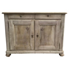 Antique 19th Century French Bleached Buffet