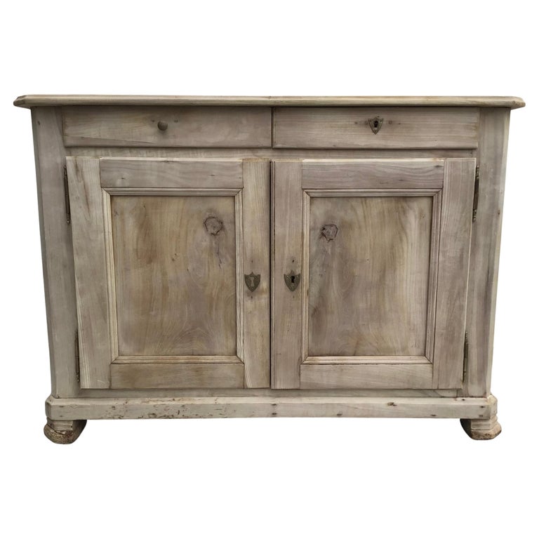 19th Century French Bleached Buffet For Sale at 1stDibs