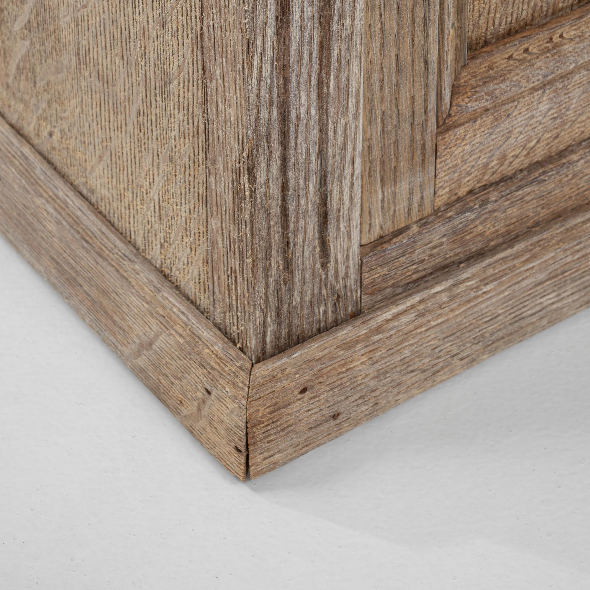 19th Century French Bleached Oak Bedside Table For Sale 7