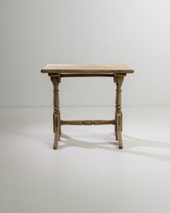 19th Century French Bleached Oak Bistro Table