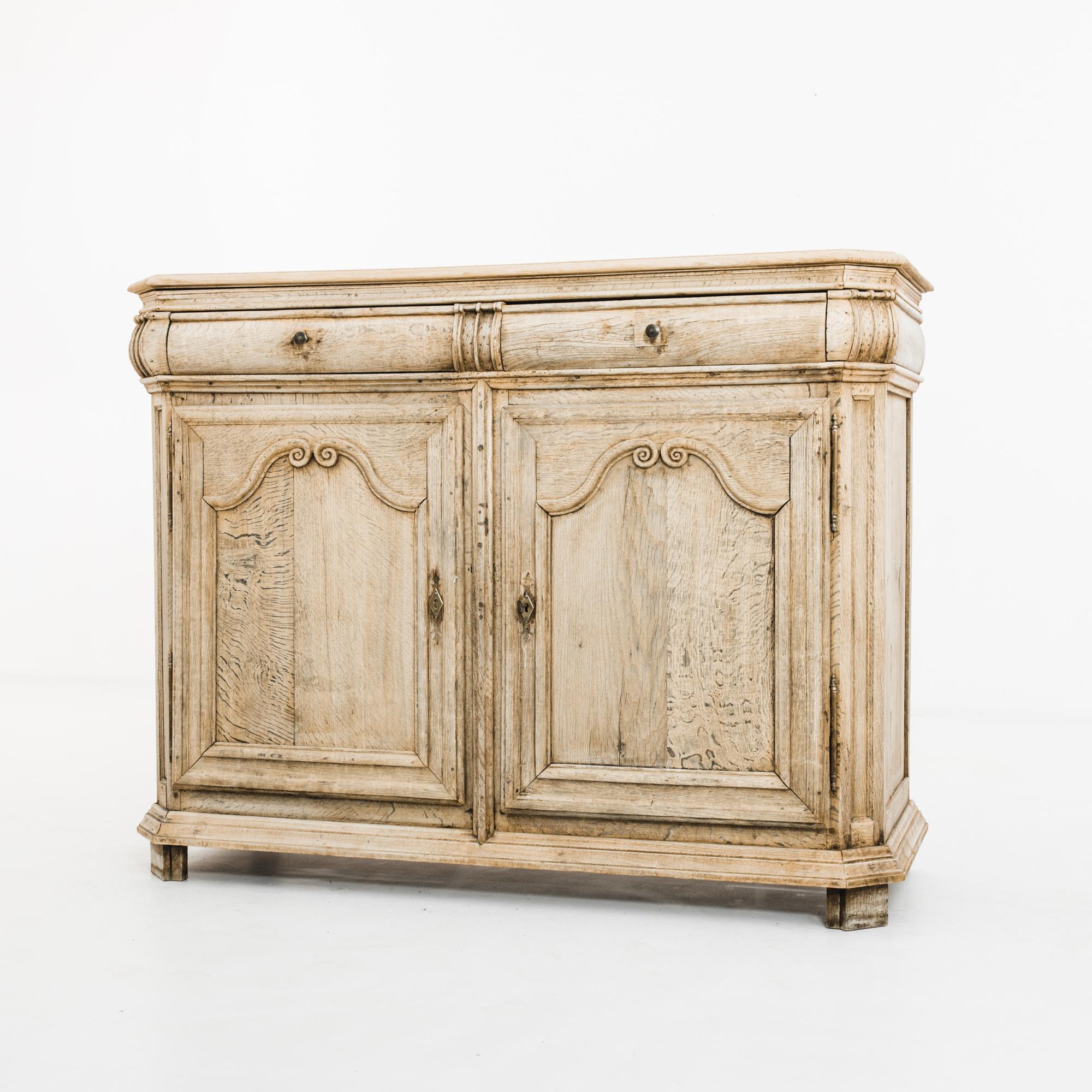 19th Century French Bleached Oak Buffet 5