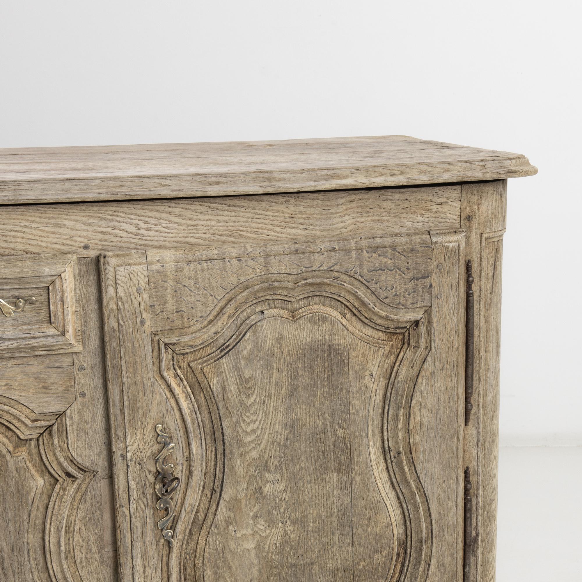 19th Century, French, Bleached Oak Buffet 7