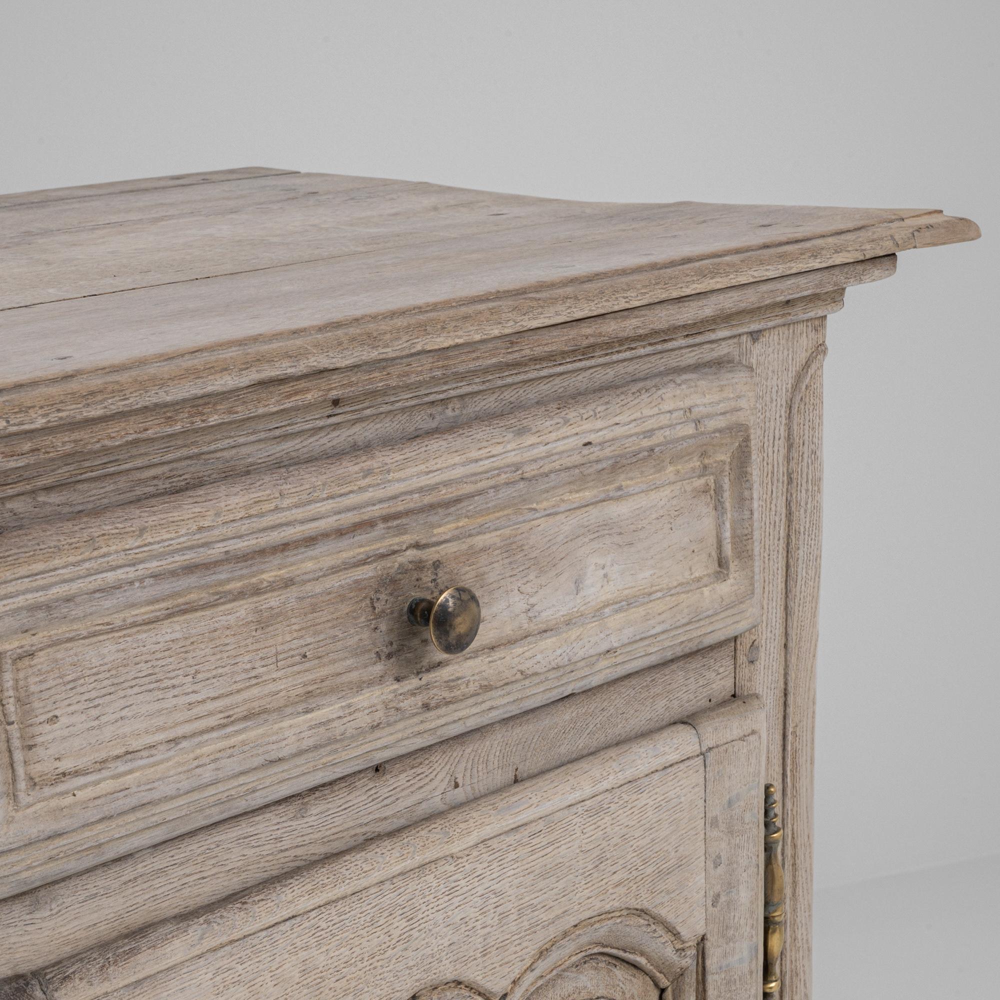 19th Century French Bleached Oak Buffet For Sale 8