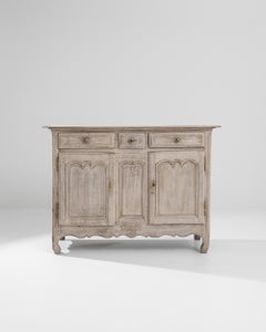 19th Century French Bleached Oak Buffet