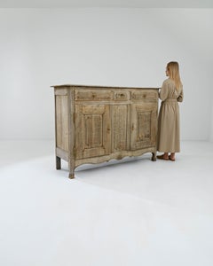 19th Century French Bleached Oak Buffet
