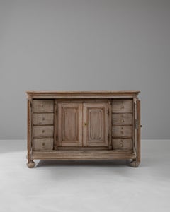 19th Century French Bleached Oak Buffet