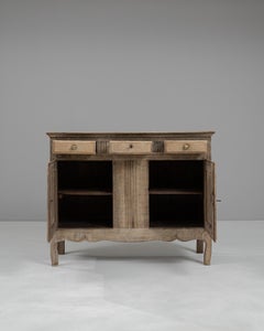 19th Century French Bleached Oak Buffet