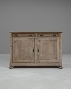19th Century French Bleached Oak Buffet