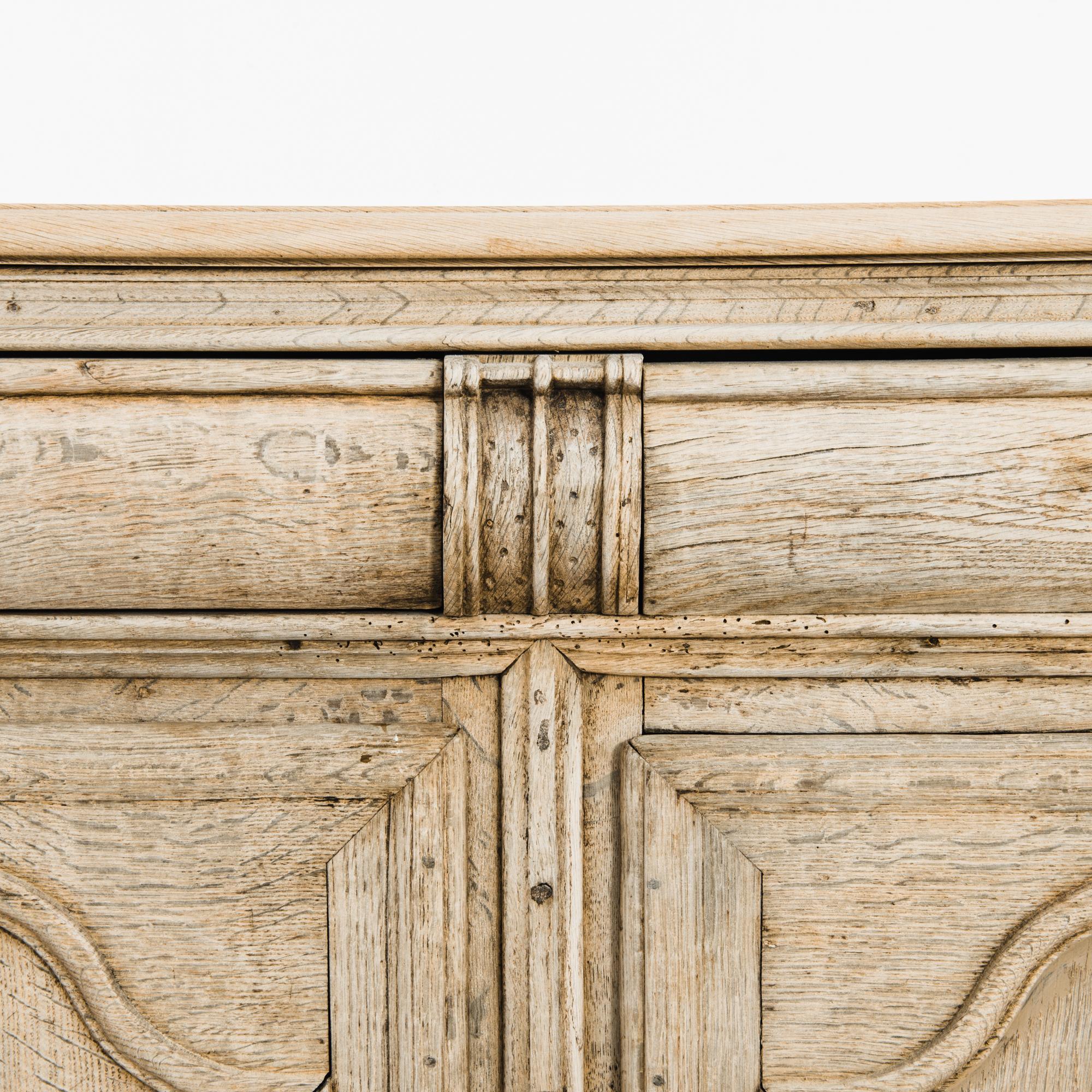 19th Century French Bleached Oak Buffet 2