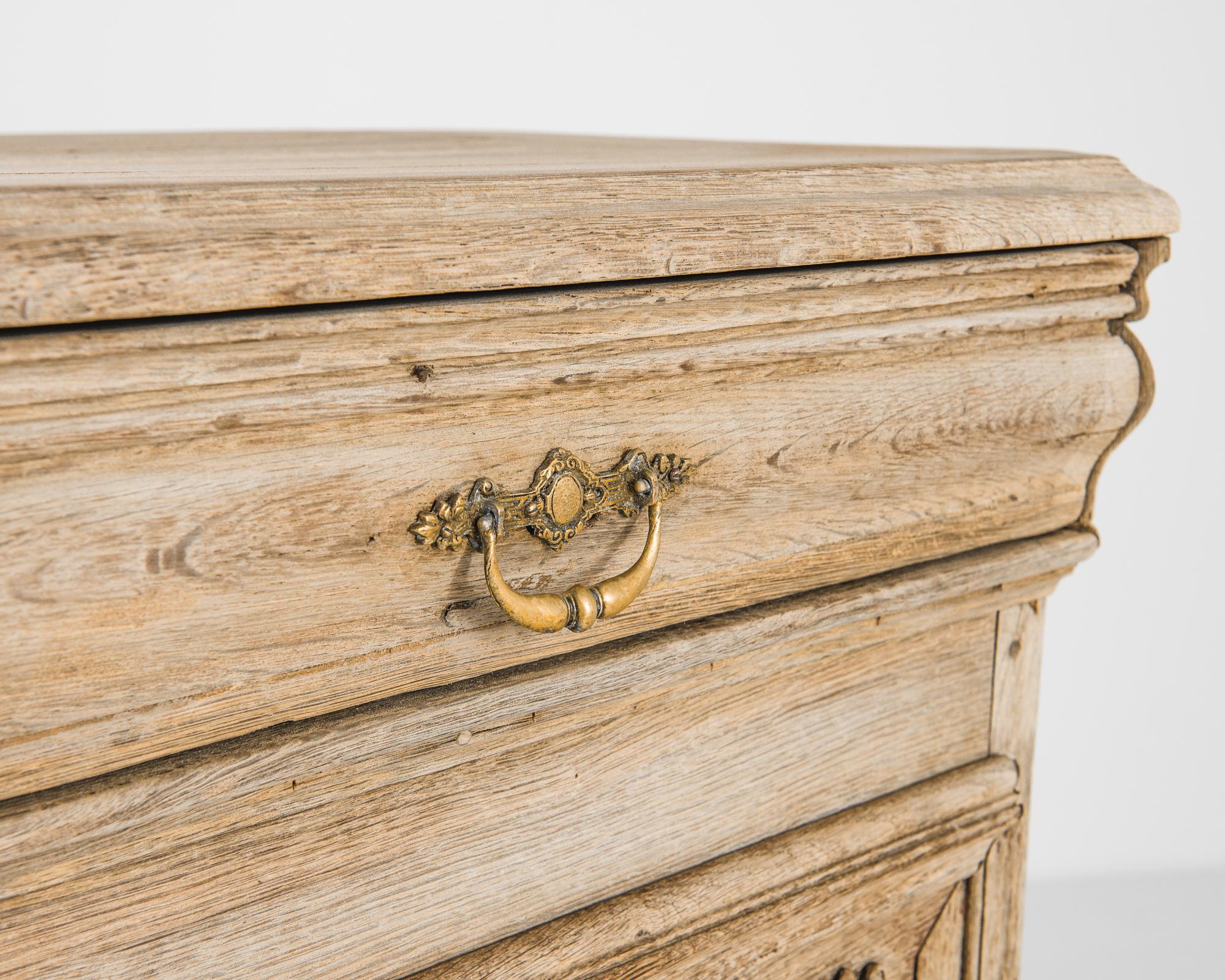 19th Century French Bleached Oak Buffet 2