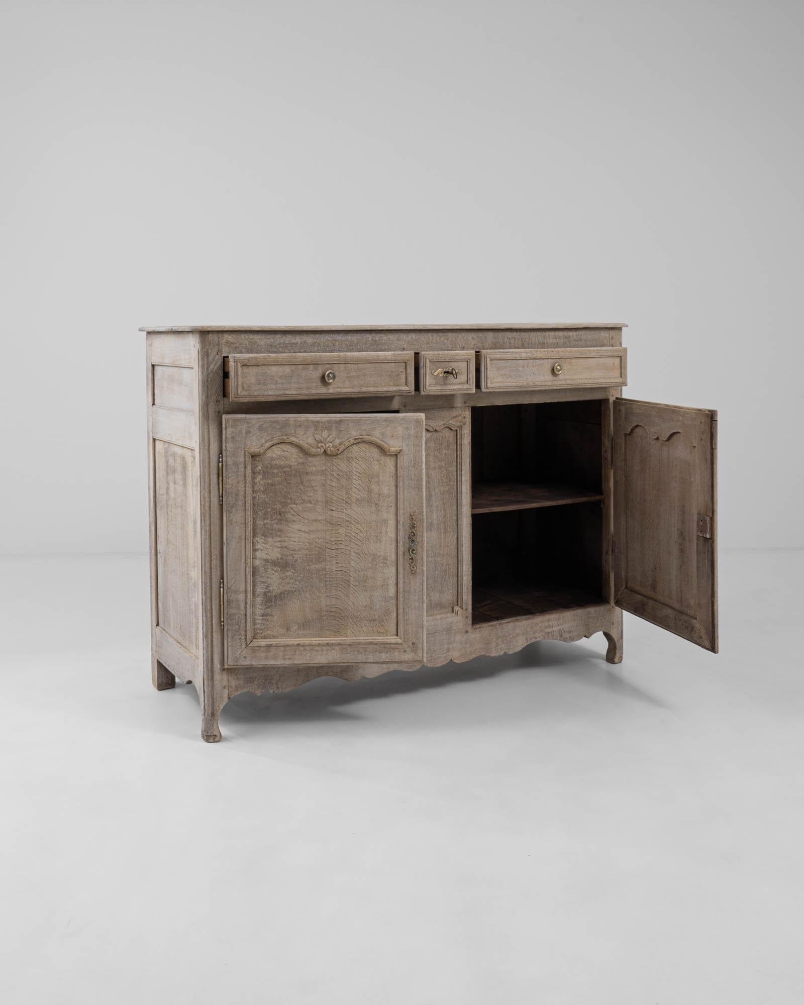 19th Century French Bleached Oak Buffet 2