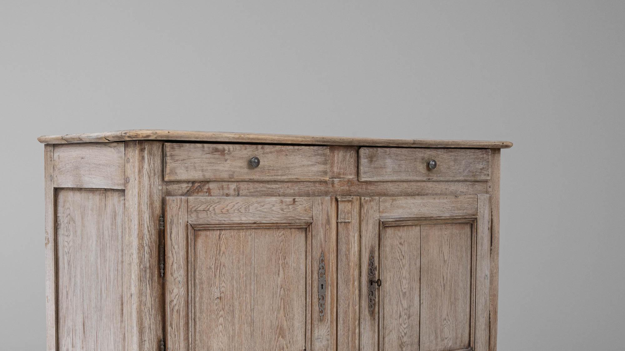 19th Century French Bleached Oak Buffet For Sale 4