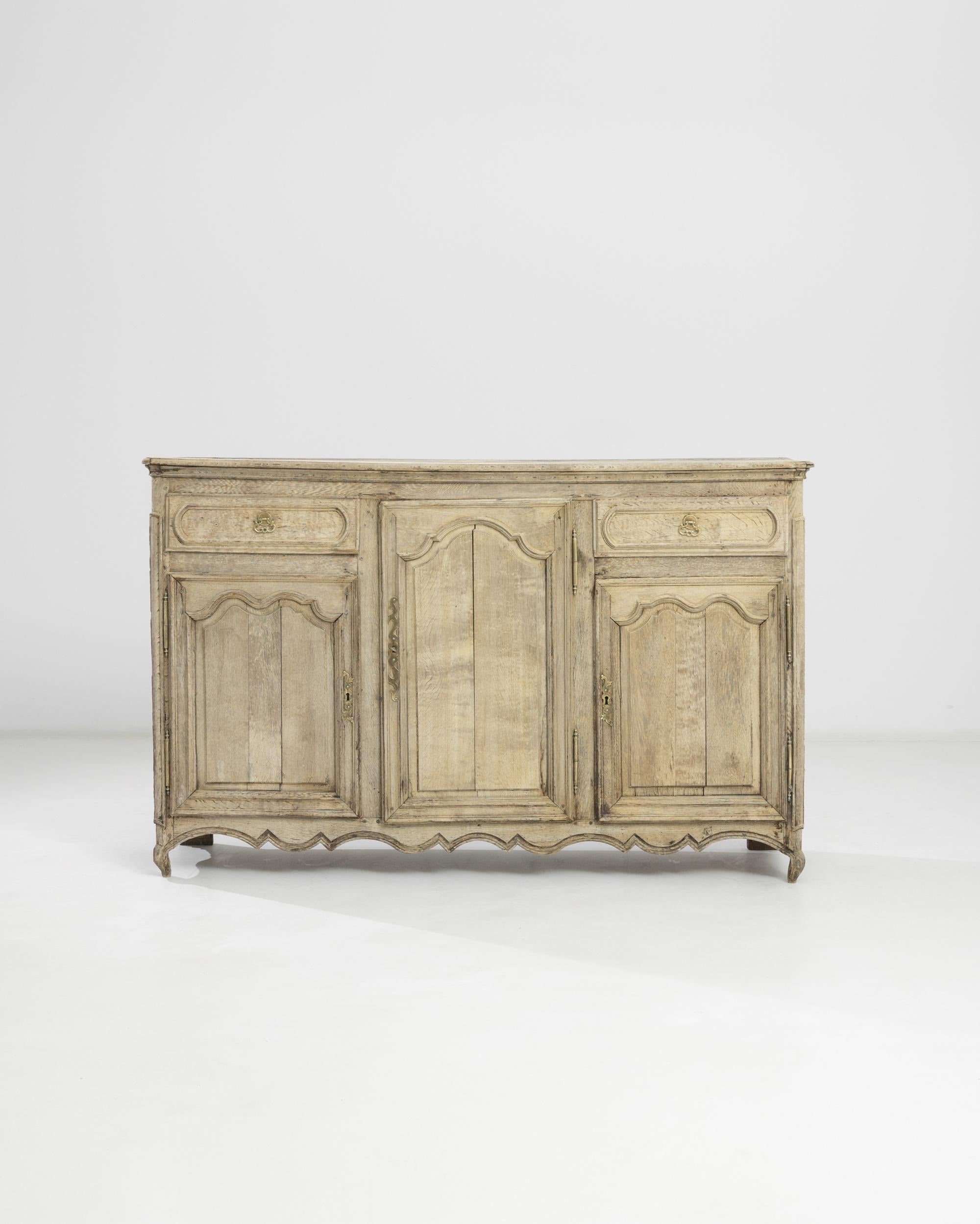 19th Century French Bleached Oak Buffet 4