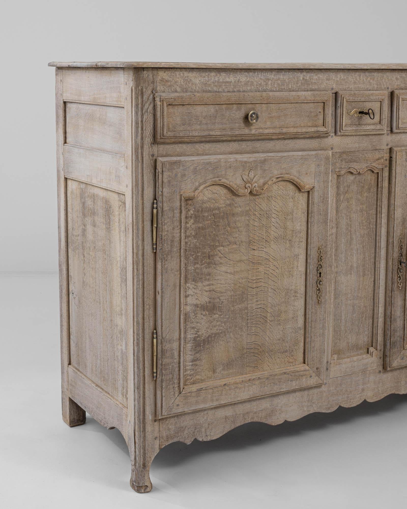 19th Century French Bleached Oak Buffet 4