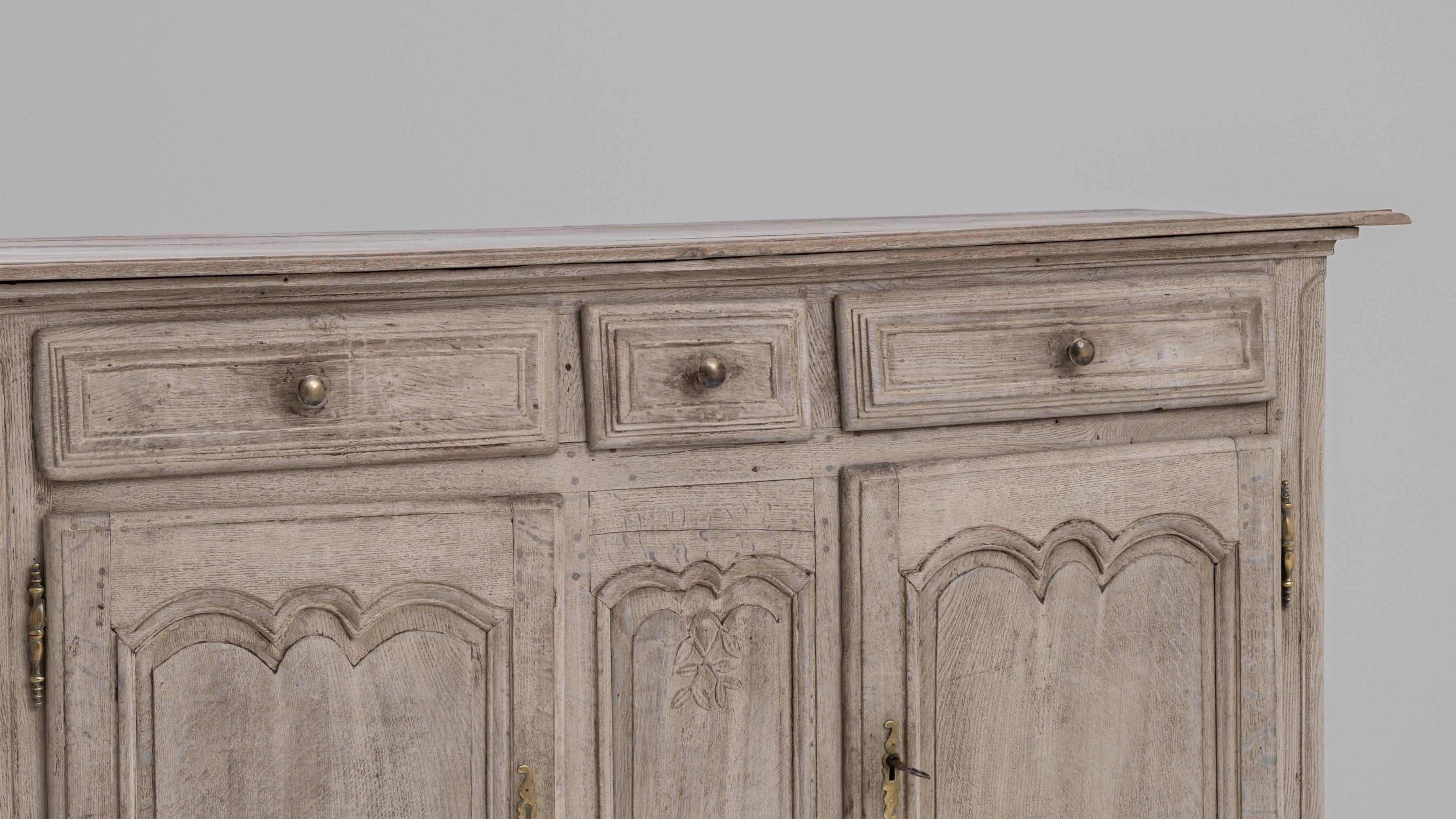 19th Century French Bleached Oak Buffet For Sale 5