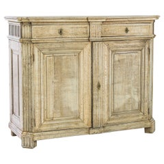 Antique 19th Century French Bleached Oak Buffet