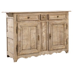19th Century French Bleached Oak Buffet