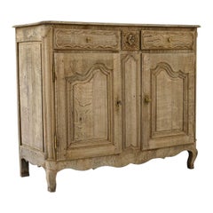 19th Century French Bleached Oak Buffet
