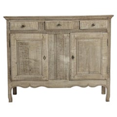 19th Century French Bleached Oak Buffet