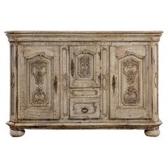 19th Century French Bleached Oak Buffet