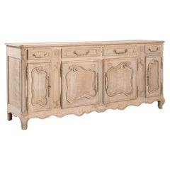 19th Century, French, Bleached Oak Buffet