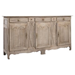 19th Century French Bleached Oak Buffet