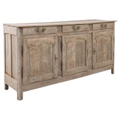 19th Century French Bleached Oak Buffet