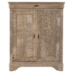 19th Century French Bleached Oak Buffet 19th Century French Bleached Oak Buffet